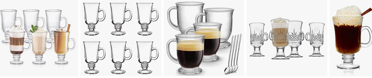 Irish Coffee Glasses from Amazon